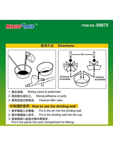 Paint Pallet(L) with Partition Wall - Master Tools 09975