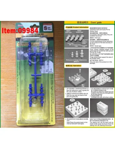 Holding/Guide pin for silicone mould-S (Blue) - Master Tools 09984
