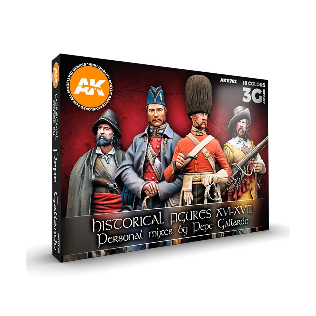 HYSTORICAL FIGURES S. XVI-XVIII SIGNATURE SET BY PEPE GALLARDO - AK...