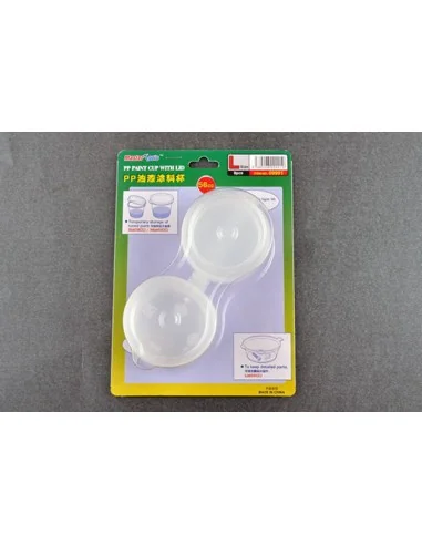 PP Paint Cup with Lid --- L-size 56cc X 8pcs - Master Tools 09991
