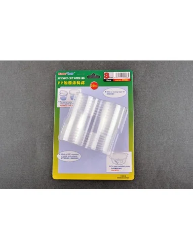 PP Paint Cup with Lid-----S-size 28cc X 12pcs - Master Tools 09993