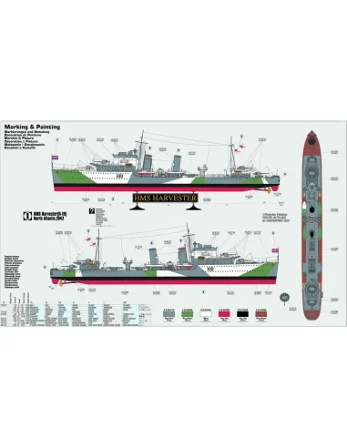 HMS Harvester, 1/500 - Mistercraft S-98