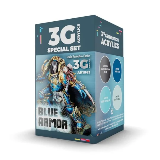 WARGAME SET. BLUE ARMOR. - AK Interactive AK1063 WARGAME SET. BLUE ARMOR. - AK Interactive AK1063