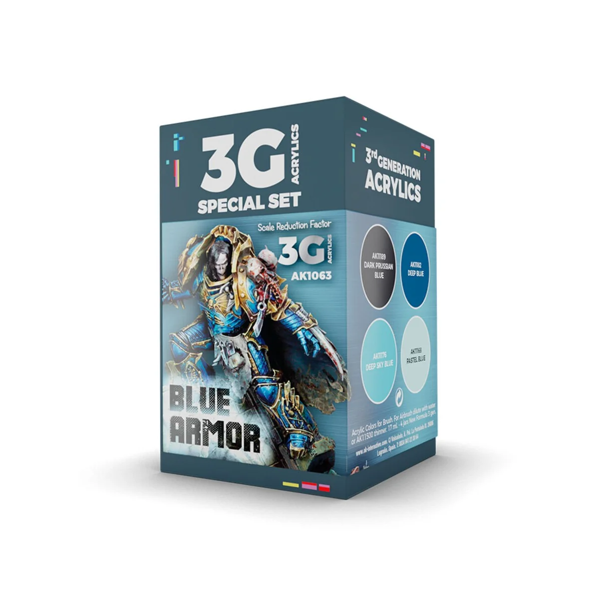 WARGAME SET. BLUE ARMOR. - AK Interactive AK1063 WARGAME SET. BLUE ARMOR. - AK Interactive AK1063