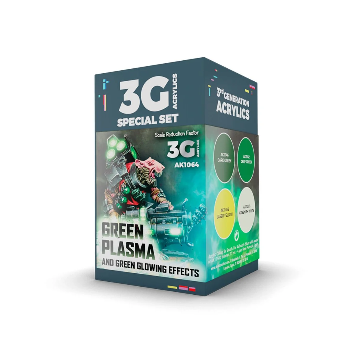 WARGAME COLOR SET. GREEN PLASMA AND GLOWING EFFECT - AK Interactive...