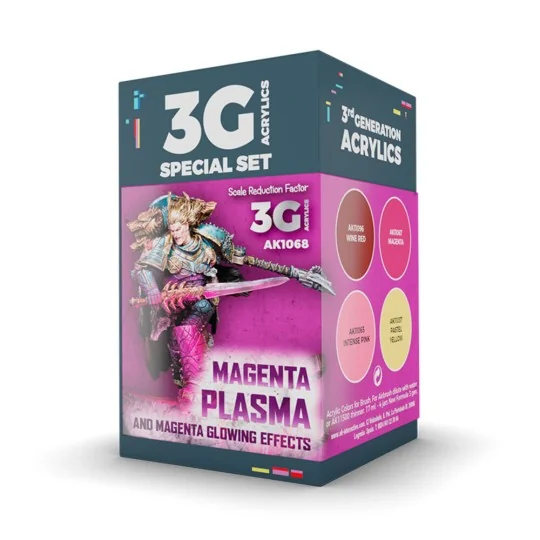 WARGAME COLOR SET. MAGENTA PLASMA AND GLOWING EFFE - AK Interactive...
