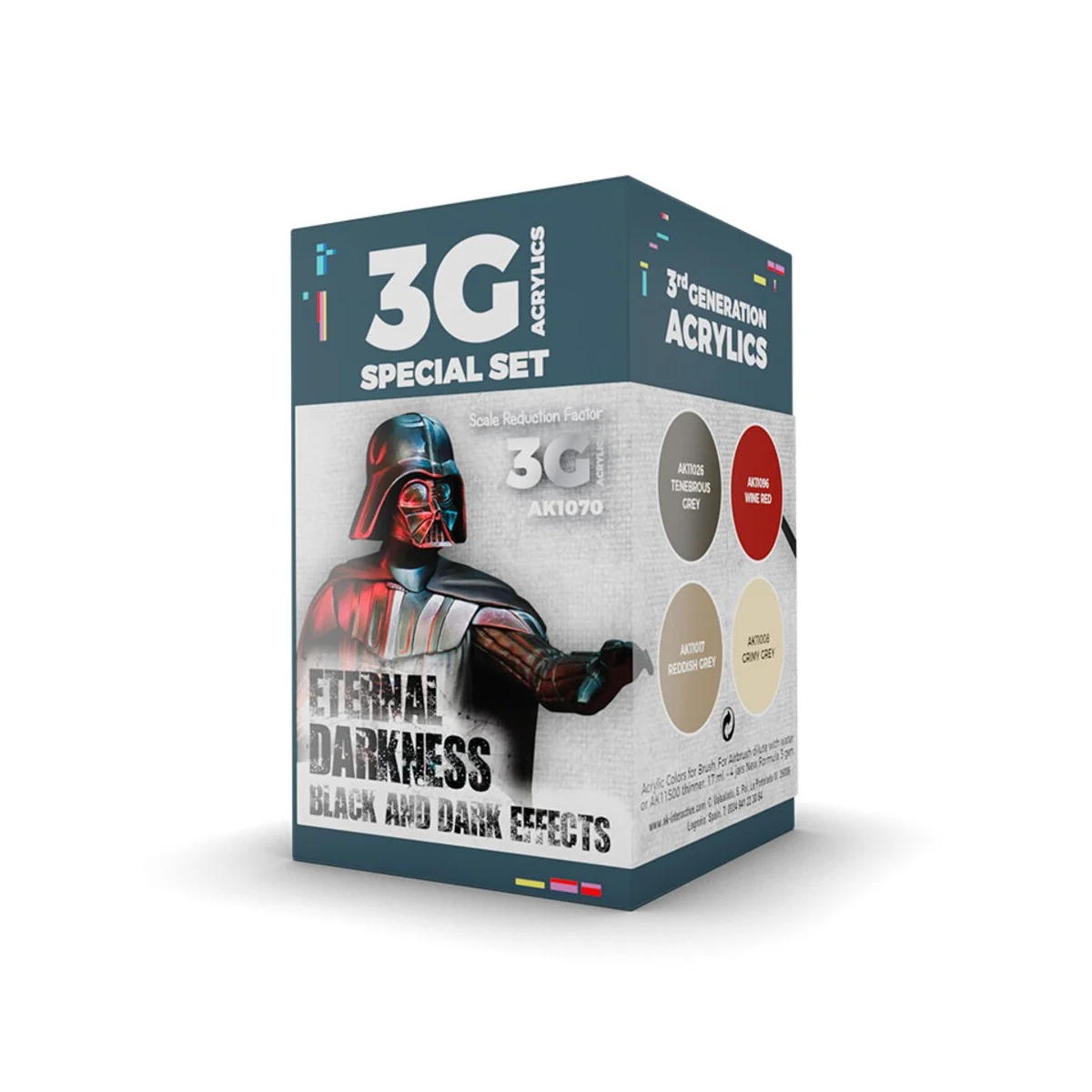 WARGAME COLOR SET. ETERNAL DARKNESS. - AK Interactive AK1070 WARGAME COLOR SET. ETERNAL DARKNESS. - AK Interactive AK1070