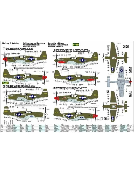 P-51 B-1 BullFrog I, 1/72 - Mistercraft C-46