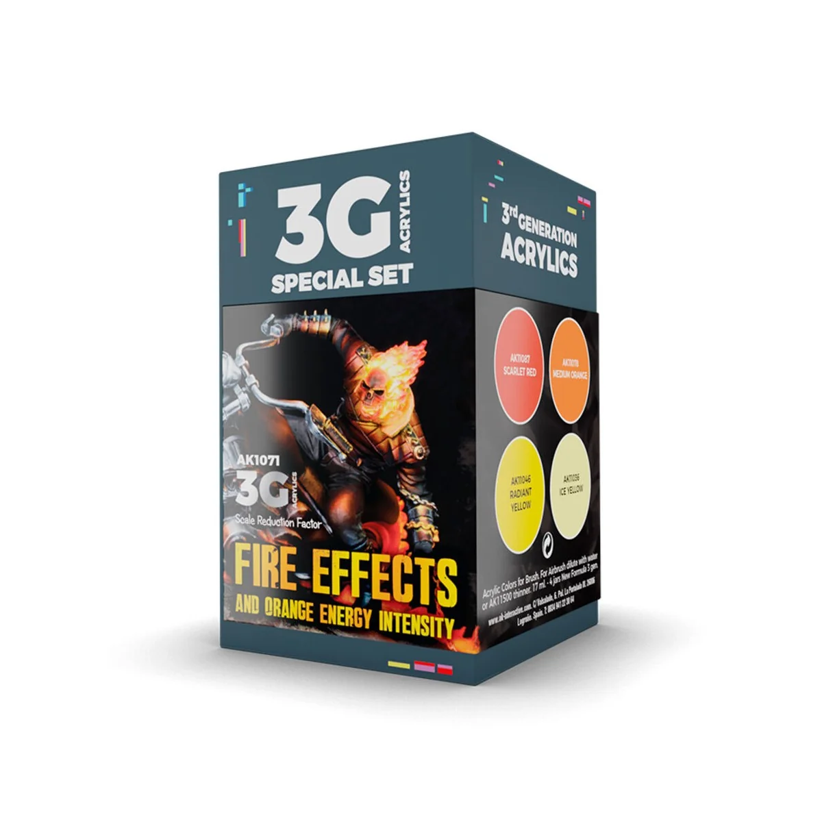 WARGAME COLOR SET. FIRE EFFECTS. - AK Interactive AK1071