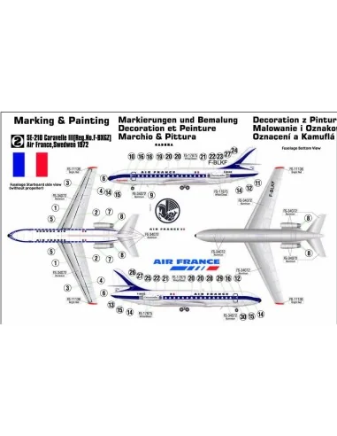 Se-210 Caravelle Air France, 1/144 - Mistercraft D-28