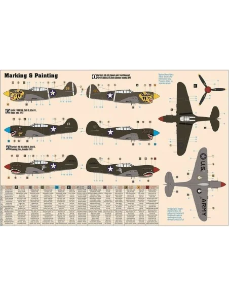 P-40E Aleutian Tiger, 1/72 - Mistercraft D-202