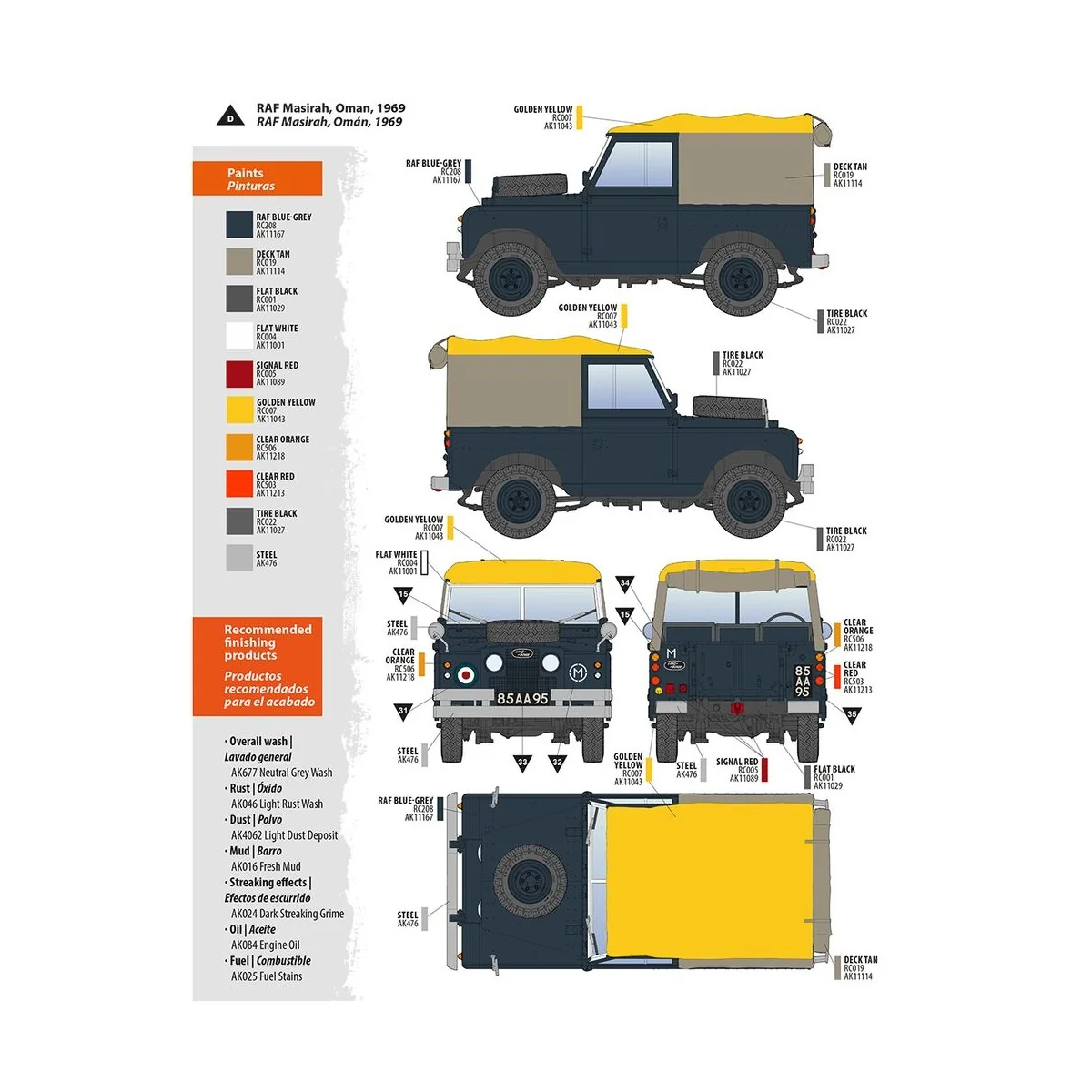 Land Rover 88 Series IIA Rover 8, 1/35 - AK Interactive AK35012