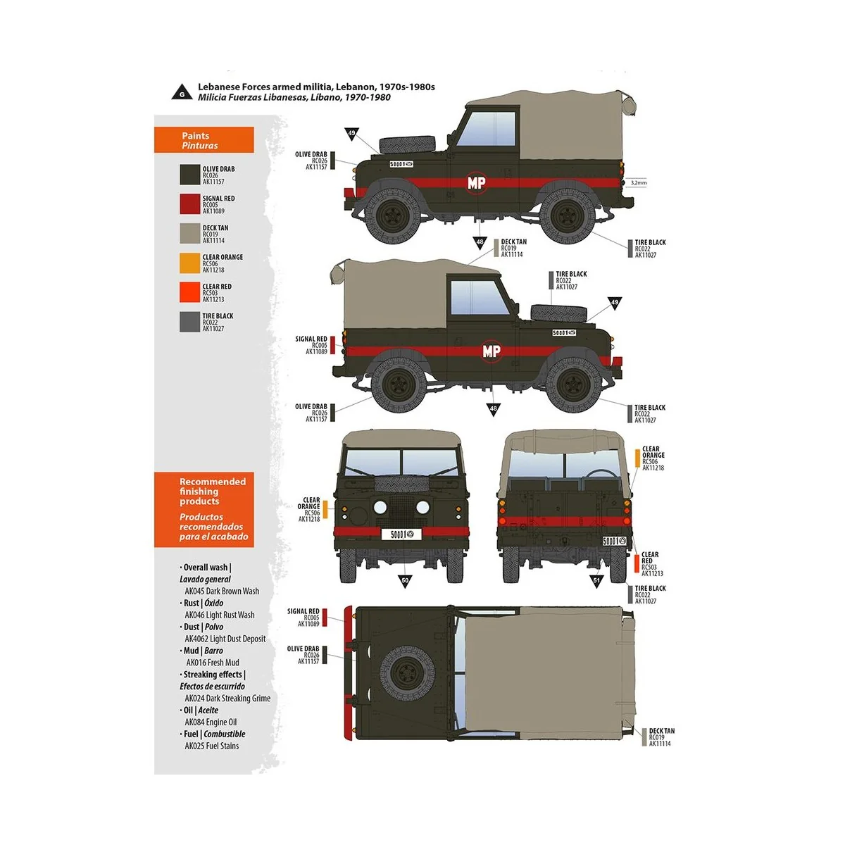 Land Rover 88 Series IIA Rover 8 1/35 - AK Interactive AK35012