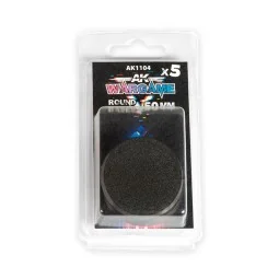 PLASTIC WARGAME BASES. ROUND BASE 50mm - AK Interactive AK1104