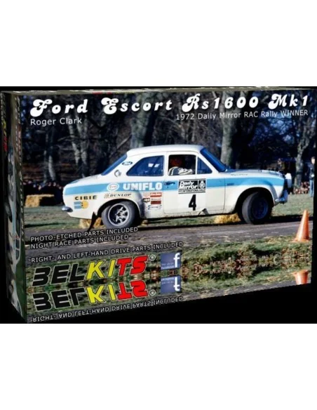 Ford Escort Rs1600 Mk.1 Clark RAC 1972, 1/24 - BELKITS BEL007