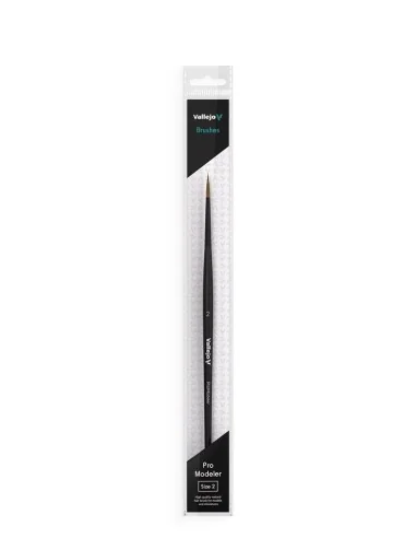 Natural Hair Round Brush No. 2 - Vallejo B01002