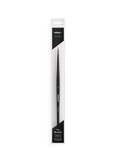 Natural Hair Round Brush No. 3 - Vallejo B01003