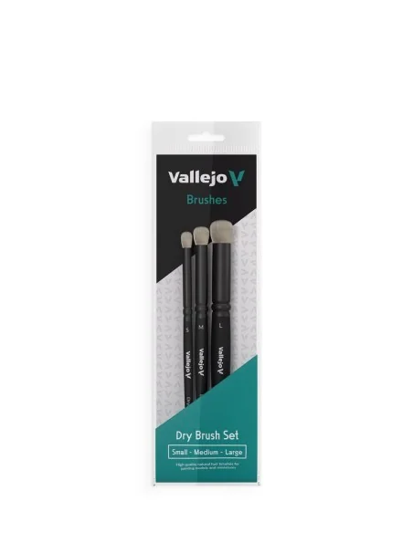 [NO_DESC] Dry Brush Set Natural Hair (S, M & L) - Vallejo B07990