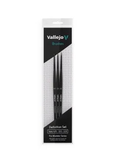 Definition Set Natural Hair (Sizes 4/0, 3/0 & 2/0) - Vallejo B01990