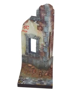 Vallejo Scenics: Ruined Street Corner 7 x 7 cm - Vallejo SC009