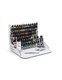 Paint display and work station with vertical storage 40 x 30 x 29, ...