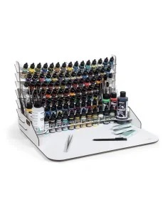 Paint display and work station with vertical storage 50 x 37 x 29, ...