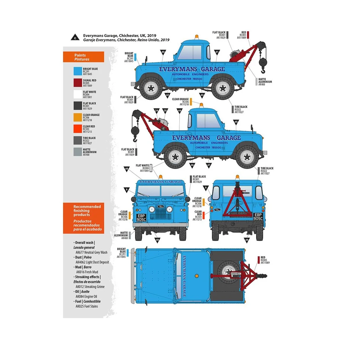 Land Rover 88 Series IIA -Crane / Tow Truck 1/35 - AK Interactive A...