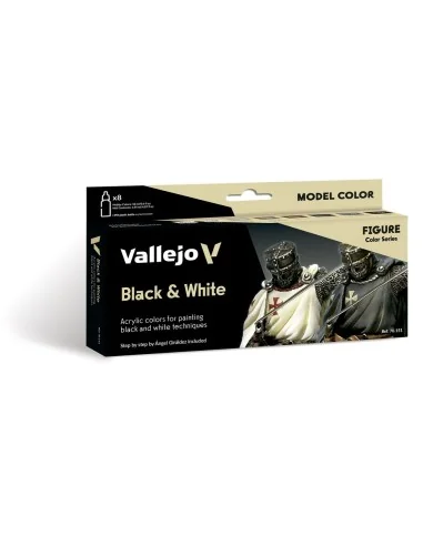 Model Color: Black & White by Angel Giraldez 18 ml - Vallejo 70151