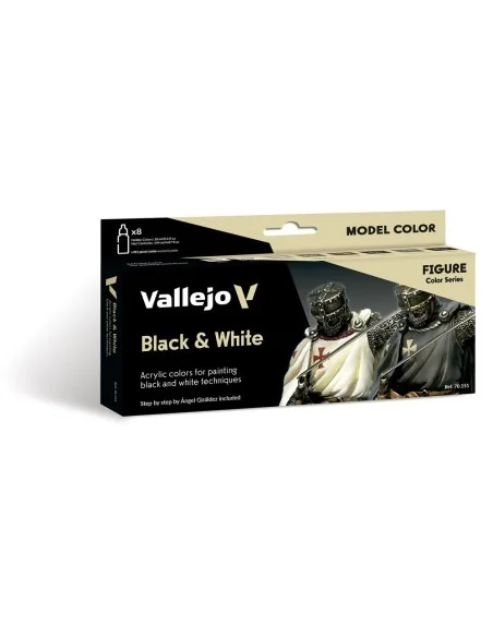 Model Color: Black & White by Angel Giraldez 18 ml - Vallejo 70151