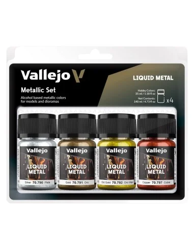 [NO_DESC] Liquid Metal: Alcoholbased Metallic Set Gold (2). Silver ...