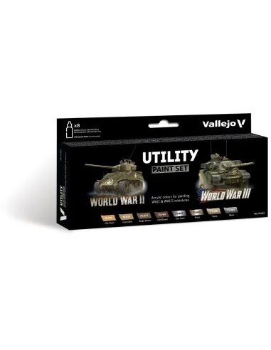 [NO_DESC] Model Color: Utility Paint Set WWII & WWIII 18 ml - Valle...