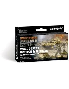 Model Color: Desert British & German Armour & Infantry 18 ml - Vall...