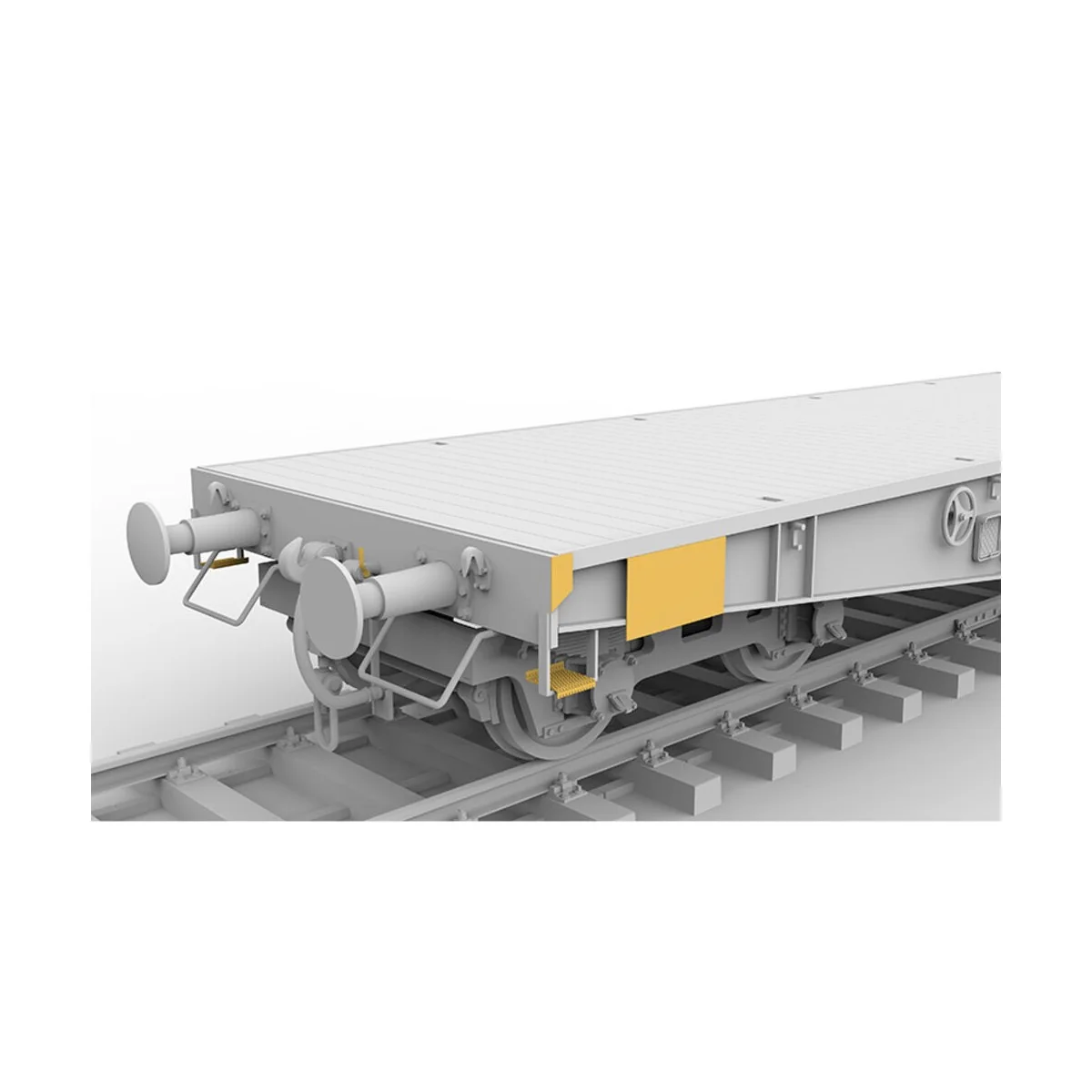 GERMAN RAILWAY SCHWERER PLATTFORMWAGEN TYME SSYS 1/35 - AK Interact...