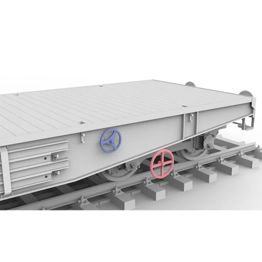 GERMAN RAILWAY SCHWERER PLATTFORMWAGEN TYME SSYS 1/35 - AK Interact...