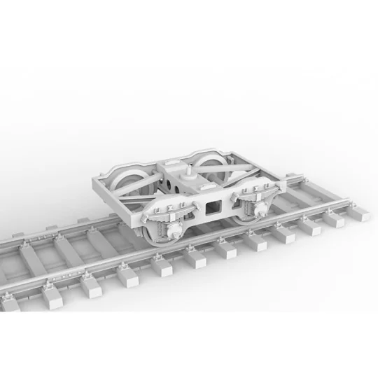 GERMAN RAILWAY SCHWERER PLATTFORMWAGEN TYME SSYS, 1/35 - AK Interac...