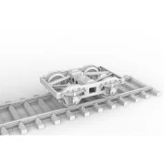 GERMAN RAILWAY SCHWERER PLATTFORMWAGEN TYME SSYS, 1/35 - AK Interac...