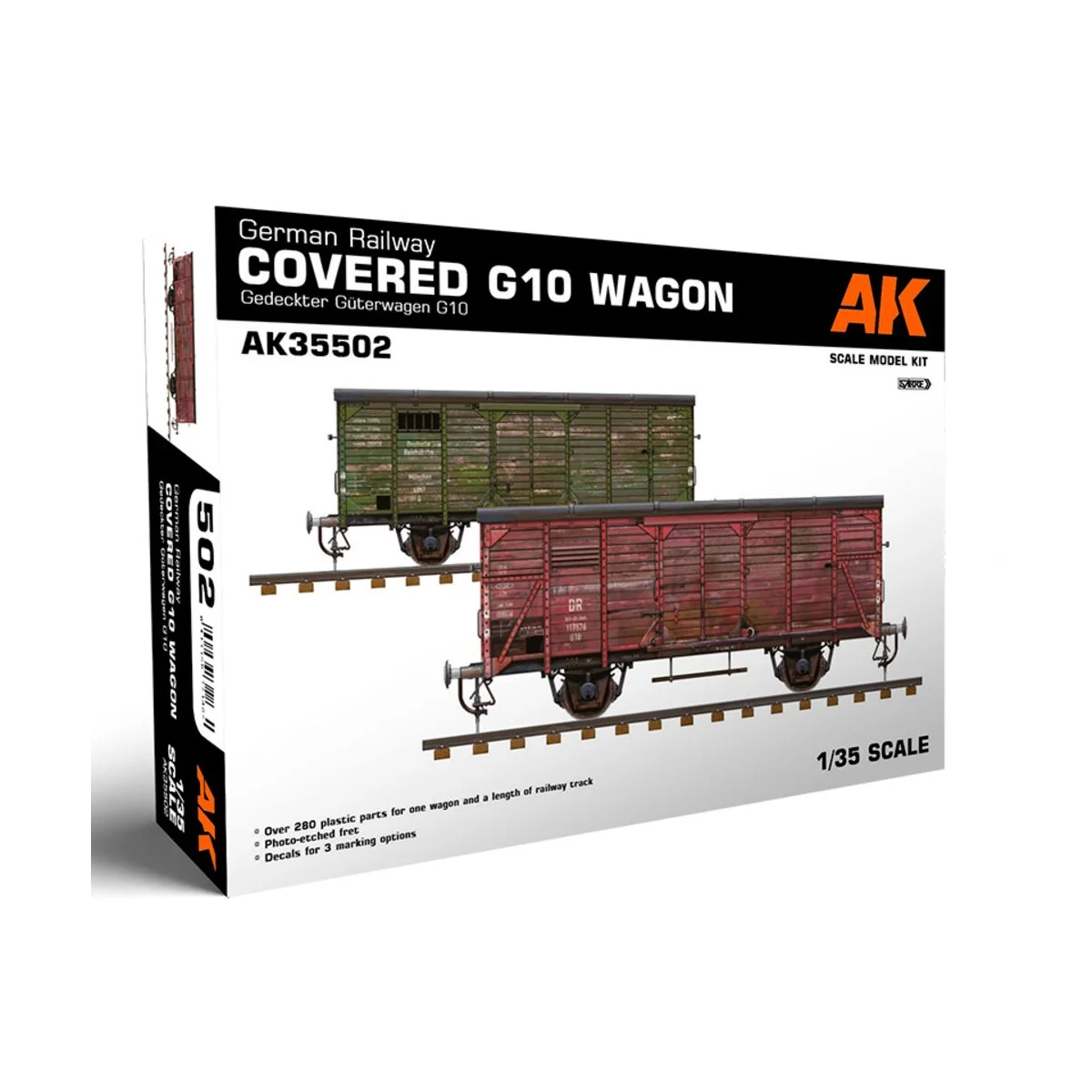 GERMAN RAILWAY COVERED G10 WAGON GEDECKTER GÜTERWAGEN G10, 1/35 - A...