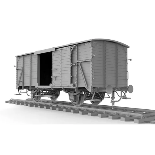 GERMAN RAILWAY COVERED G10 WAGON GEDECKTER GÜTERWAGEN G10, 1/35 - A...