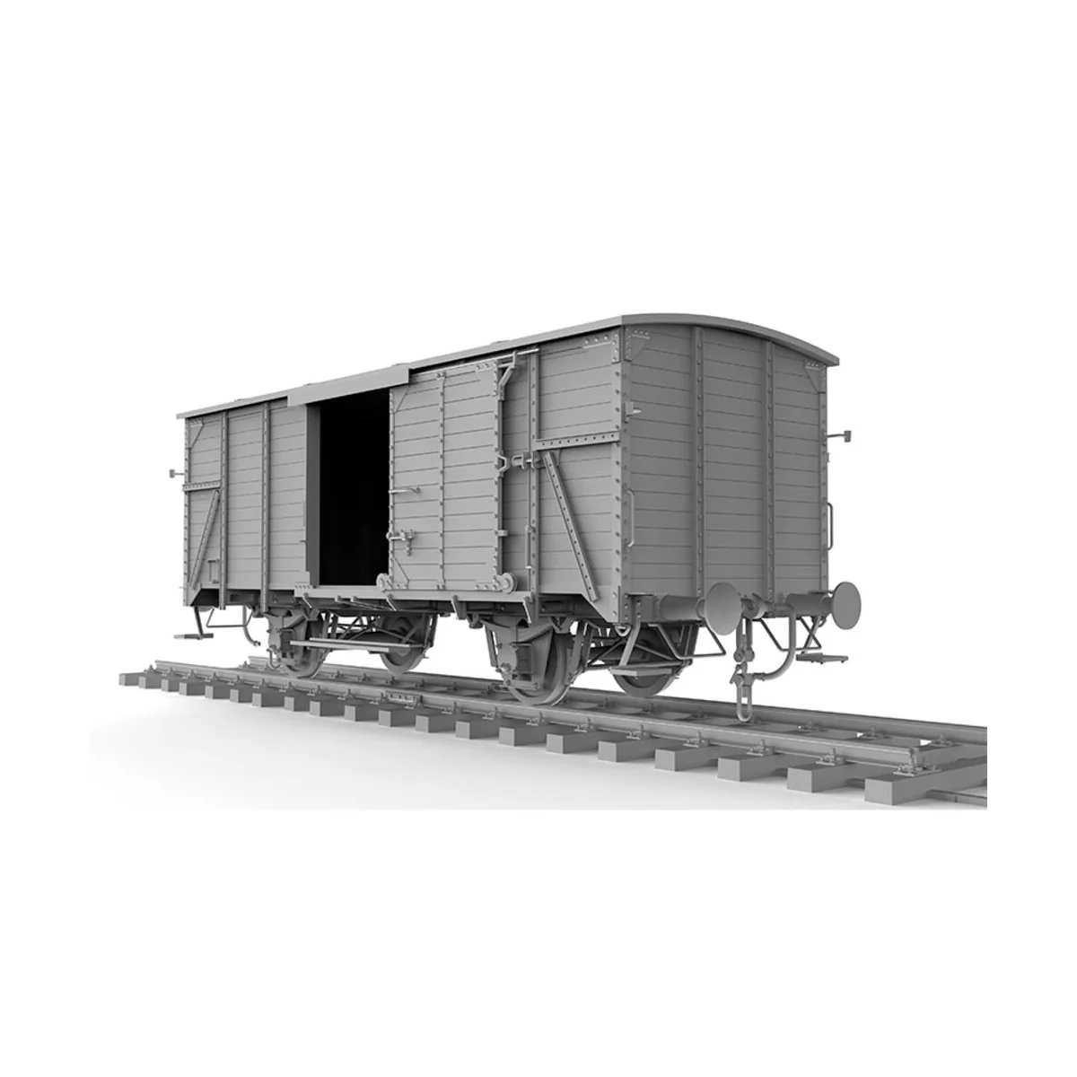 GERMAN RAILWAY COVERED G10 WAGON GEDECKTER GÜTERWAGEN G10 1/35 - AK...