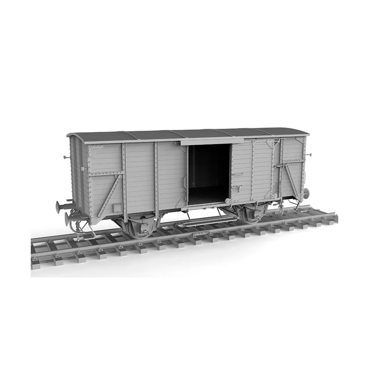 GERMAN RAILWAY COVERED G10 WAGON GEDECKTER GÜTERWAGEN G10 1/35 - AK...