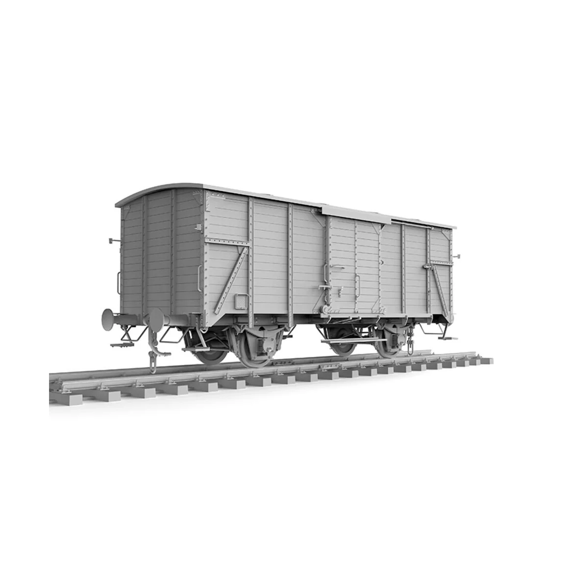 GERMAN RAILWAY COVERED G10 WAGON GEDECKTER GÜTERWAGEN G10 1/35 - AK...