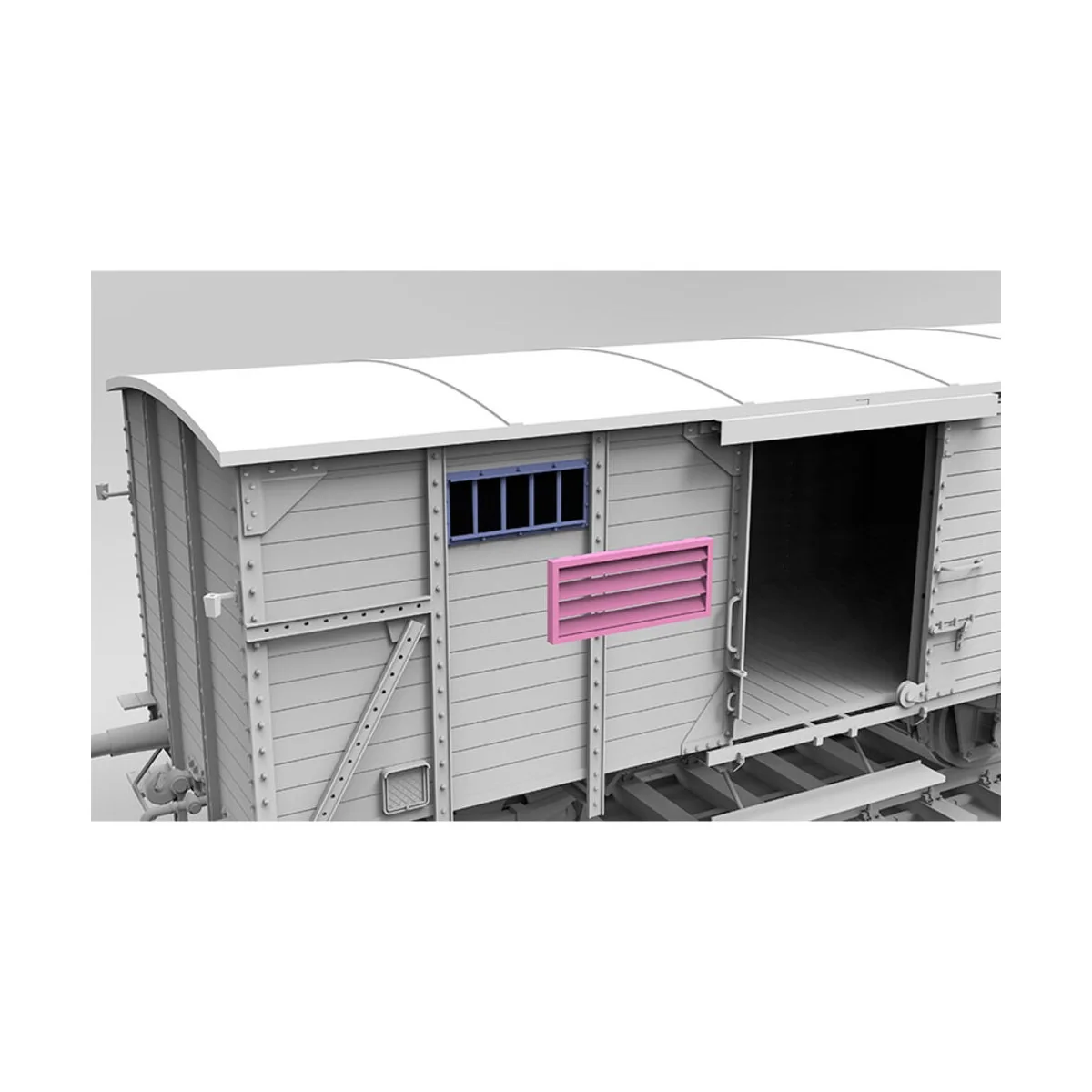 GERMAN RAILWAY COVERED G10 WAGON GEDECKTER GÜTERWAGEN G10 1/35 - AK...