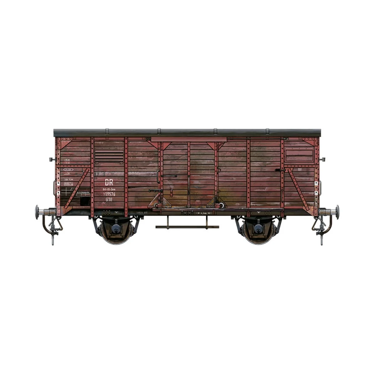 GERMAN RAILWAY COVERED G10 WAGON GEDECKTER GÜTERWAGEN G10, 1/35 - A...