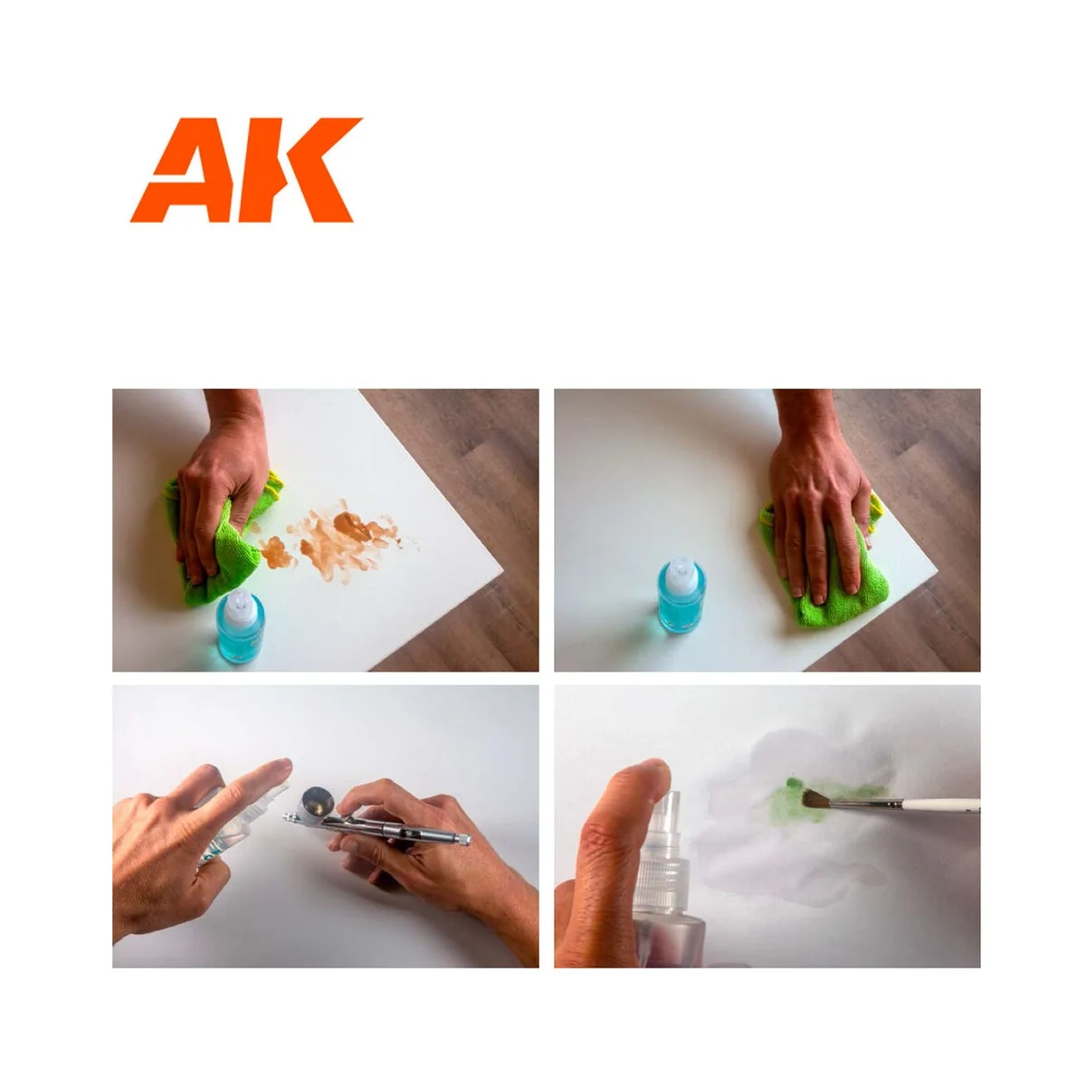 ATOMIZER CLEANER FOR ACRYLIC 125ML - AK Interactive AK9315