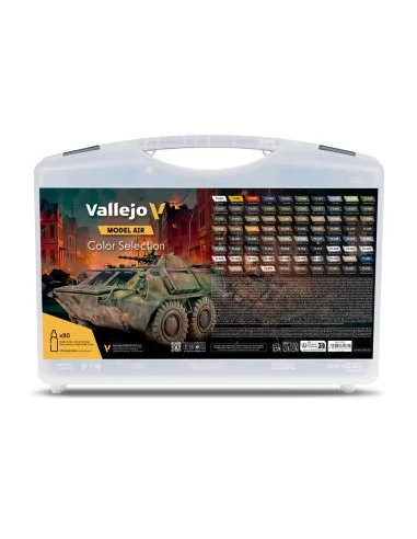 Model Air: Color Selection. Includes: 74 Model Air colors and 6 aux...