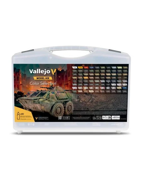 Model Air: Color Selection. Includes: 74 Model Air colors and 6 aux...