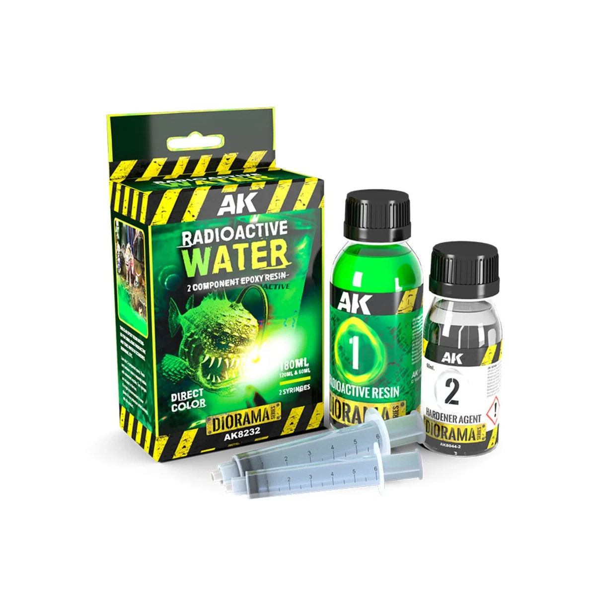 RESIN RADIOACTIVE WATER COMPONENTS EPOXY RESIN 180 ML - AK Interact...
