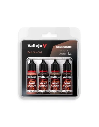 [NO_DESC] Game Color: Dark Skin Set 18 ml - Vallejo 72387