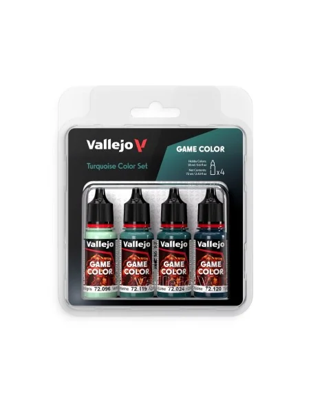 Game Color: Turquoise Color Set 18 ml - Vallejo 72390