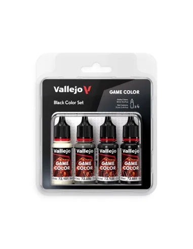 Game Color: Black Color Set 18 ml - Vallejo 72393